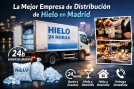 Empresa líder en distribución urgente de hielo en Madrid servicio nocturno y diurno