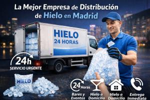  Proveedor de hielo para hostelería y eventos en Madrid 24h