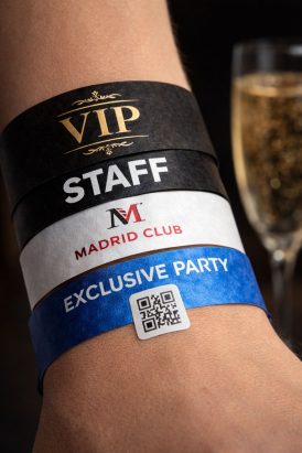 servicio Urgente de pulseras Tyvek a domicilio Madrid