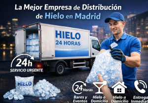 entrega urgente de sacos de hielo a domicilio en Madrid 24 horas
